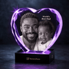 RememPaws Faceted Heart Crystal Memorial Keepsake - RememPaws
