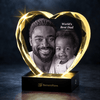 RememPaws Faceted Heart Crystal Memorial Keepsake - RememPaws